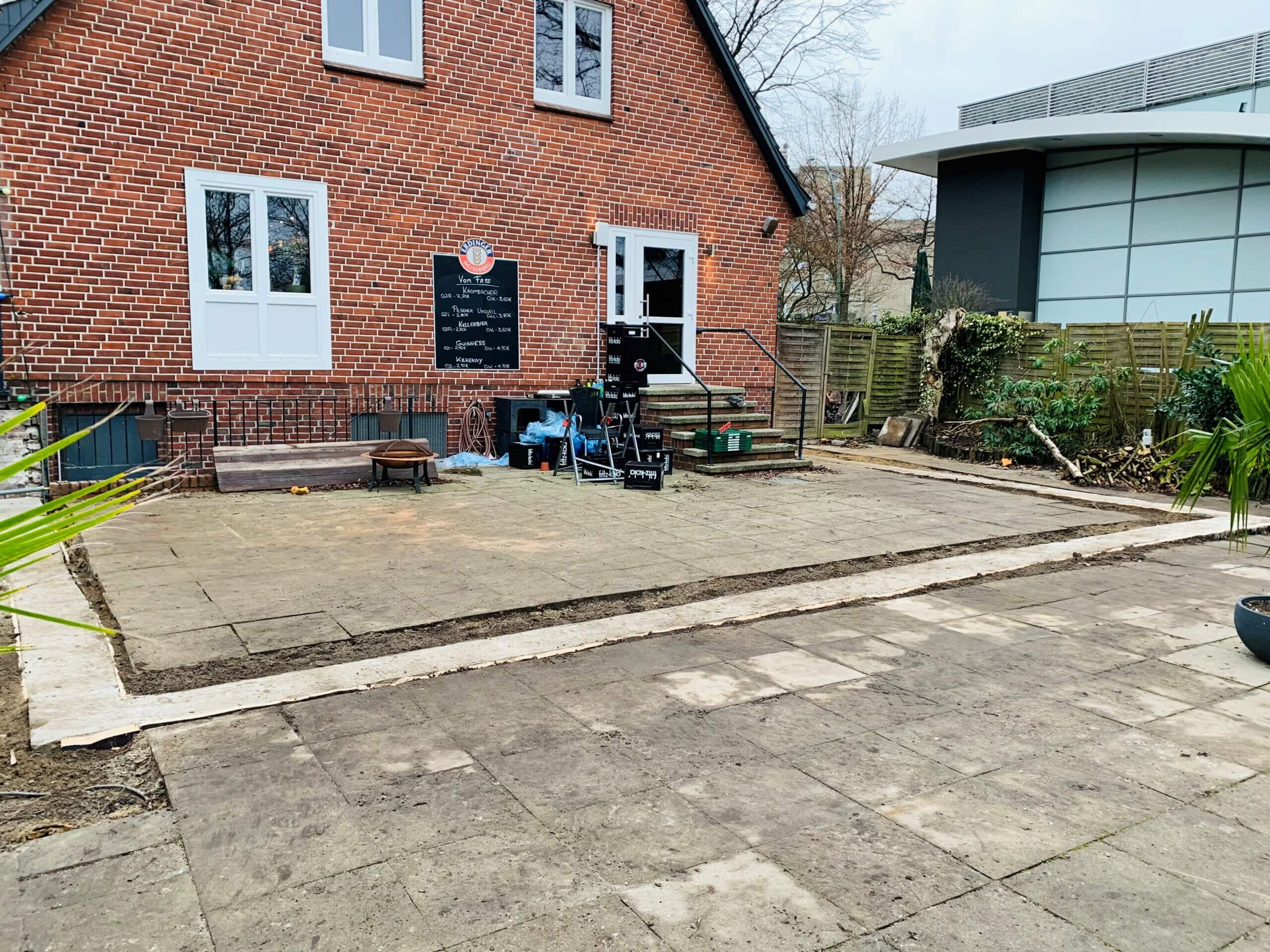 Streifenfundament Beton