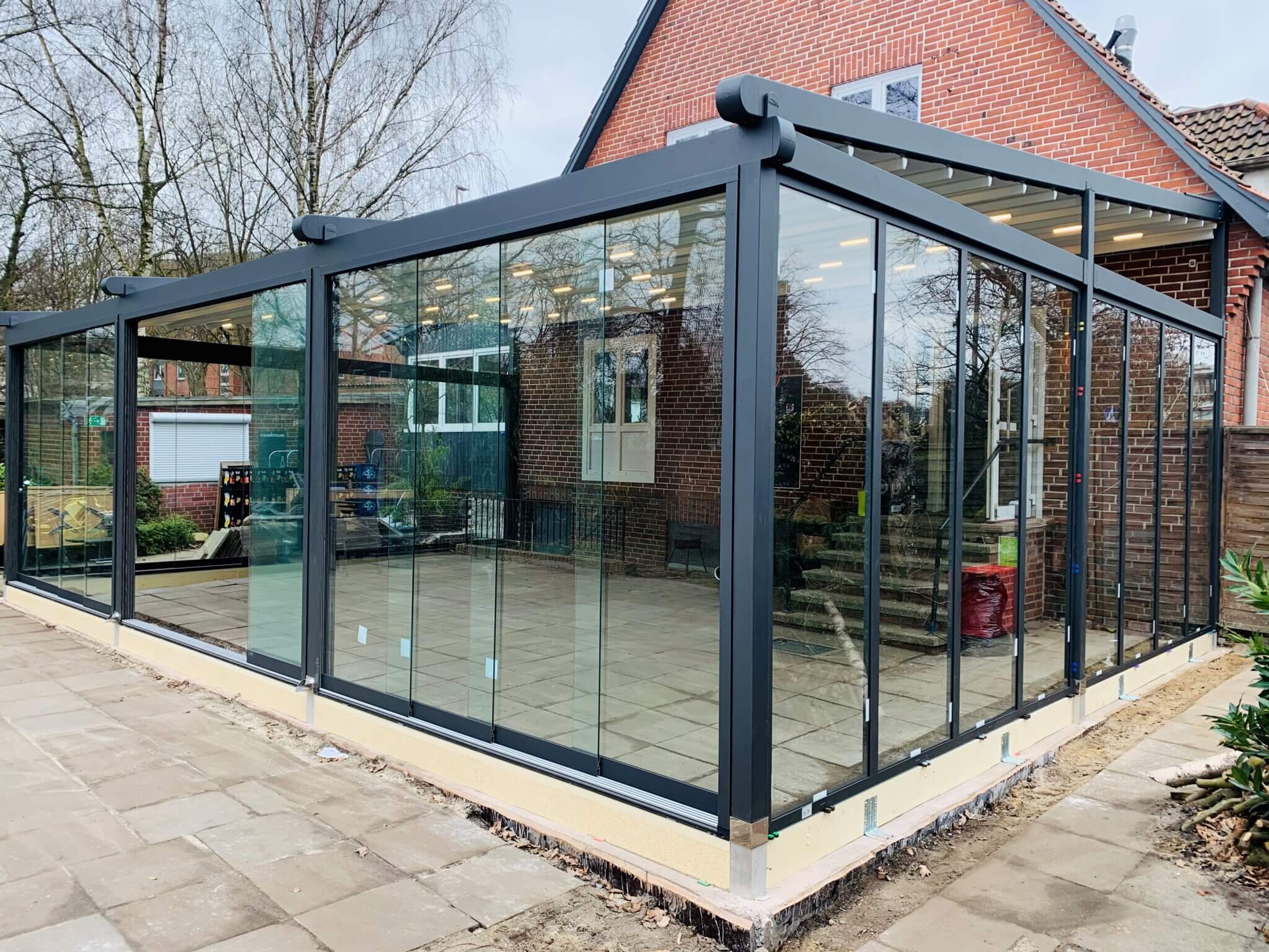 Terrassenüberdachung - Seitenwände - Frau Miller