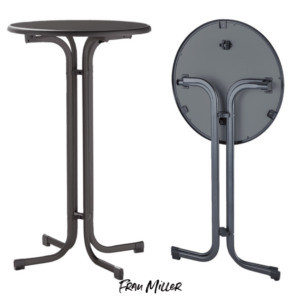 Stehtische klappbar anthrazit 70×112 cm MIETEN