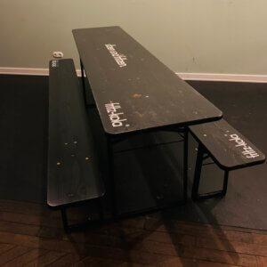 Bierzeltgarnitur / Festzeltgarnitur schwarz MIETEN